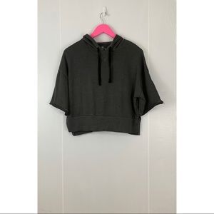 Short Sleeve Cropped Hoodie